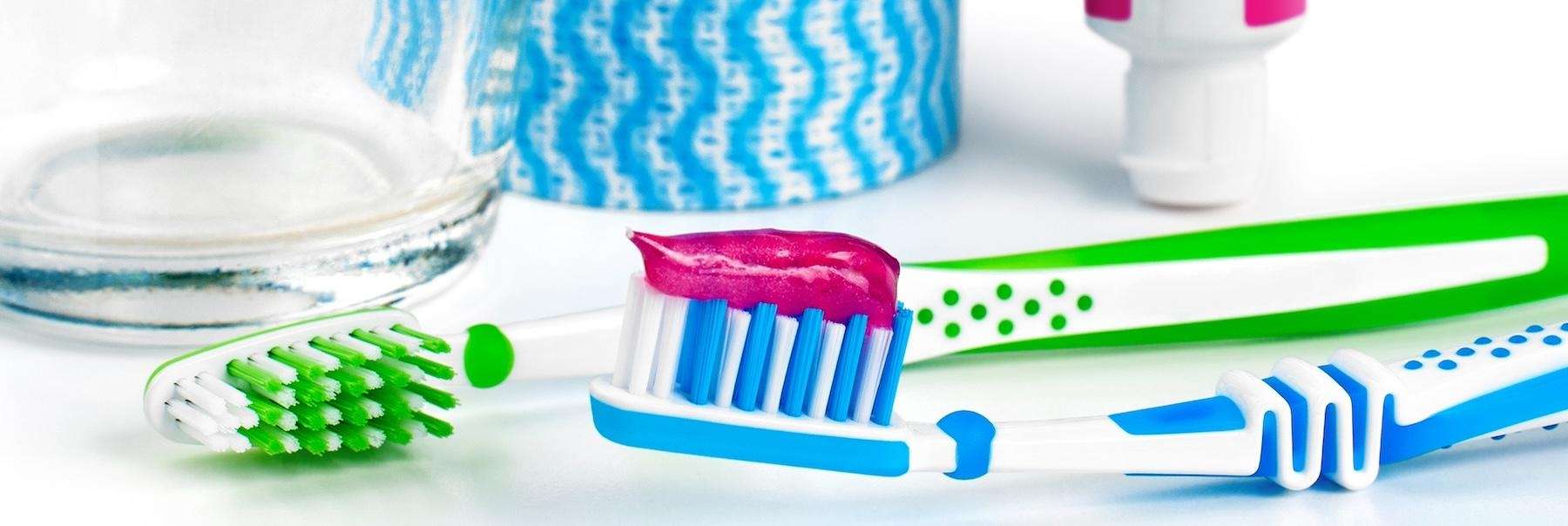 Toothbrush with toothpaste laid out, scottsdale az
