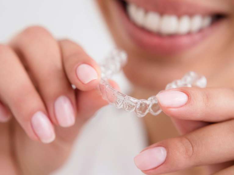 woman with invisalign in scottsdale