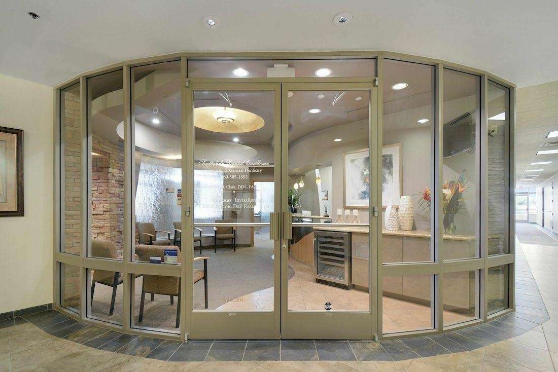 Entrance to office reception room of scottsdale cosmetic dentistry