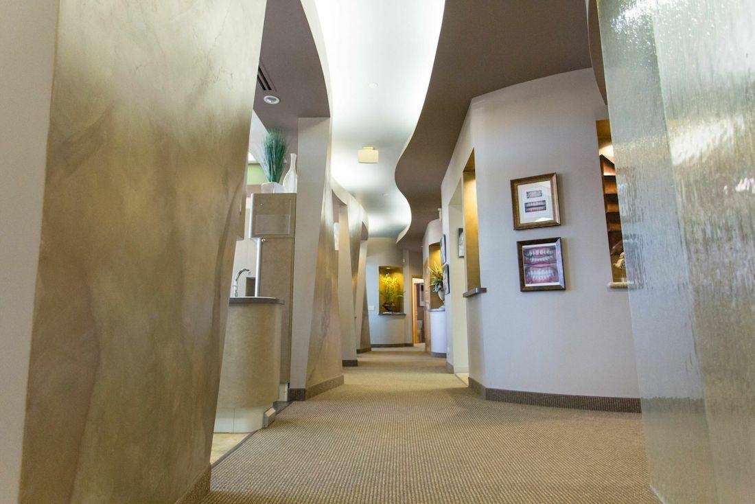 Hallway leading to back office of scottsdale cosmetic dentistry