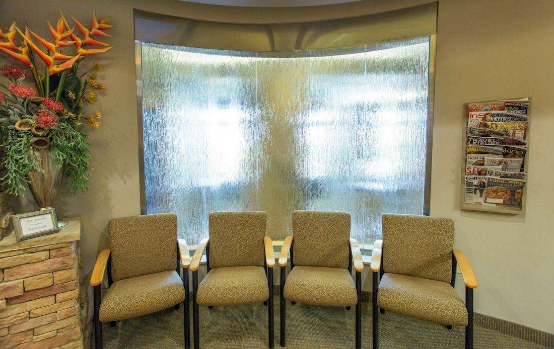 Reception room chairs of scottsdale cosmetic dentistry